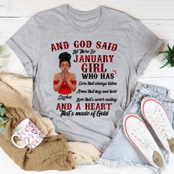 January Birthday Shirt, Custom Birthday Shirt, Queens Born In January, January Birthday Gifts, January Birthday Gifts