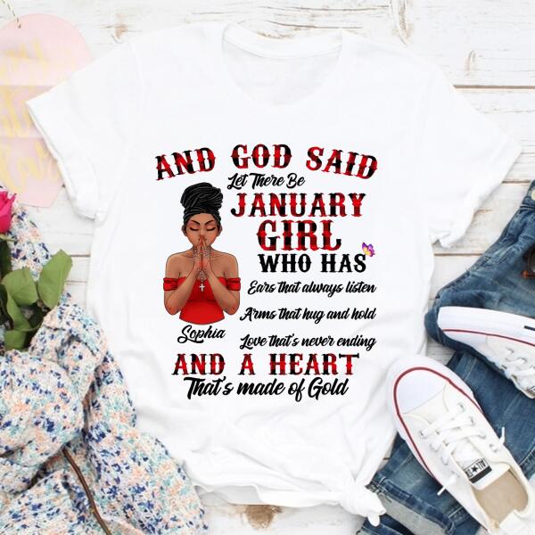 January Birthday Shirt, Custom Birthday Shirt, Queens Born In January, January Birthday Gifts, January Birthday Gifts