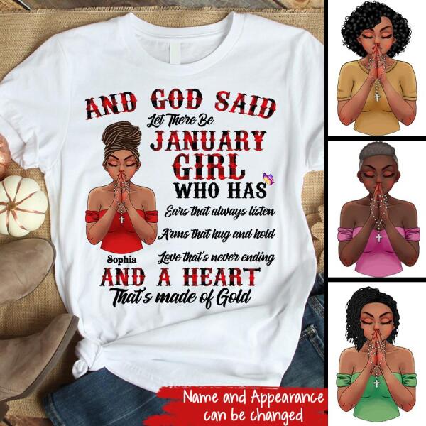 January Birthday Shirt, Custom Birthday Shirt, Queens Born In January, January Birthday Gifts, January Birthday Gifts
