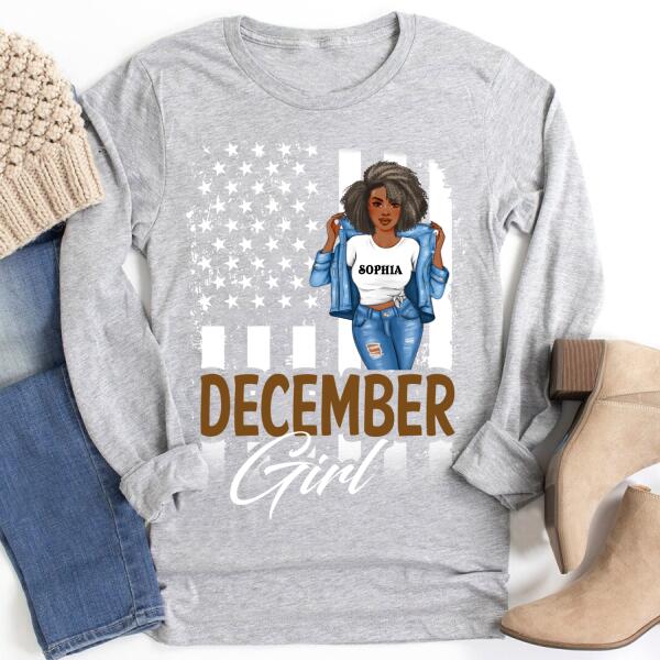 December Birthday Shirt, Custom Birthday Shirt, Queens Born In December, December Birthday Gifts, December Birthday Gifts
