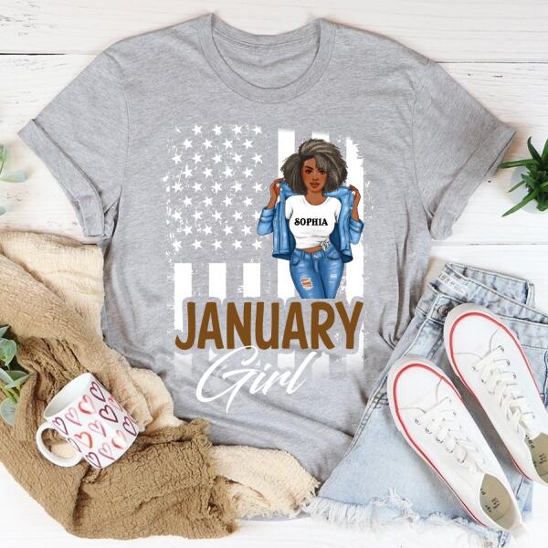 January Birthday Shirt, Custom Birthday Shirt, Queens Born In January, January Birthday Gifts, January Birthday Gifts