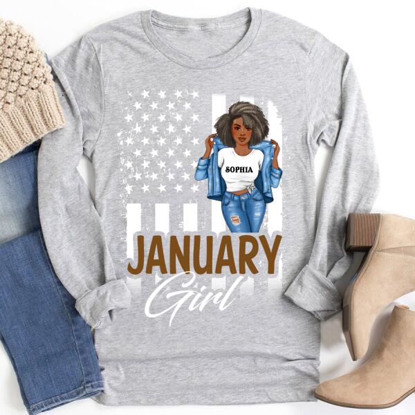 January Birthday Shirt, Custom Birthday Shirt, Queens Born In January, January Birthday Gifts, January Birthday Gifts