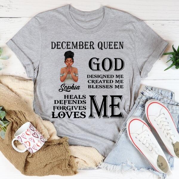 December Birthday Shirt, Custom Birthday Shirt, Queens Born In December, December Birthday Gifts, December Birthday Gifts