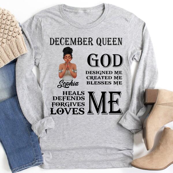 December Birthday Shirt, Custom Birthday Shirt, Queens Born In December, December Birthday Gifts, December Birthday Gifts