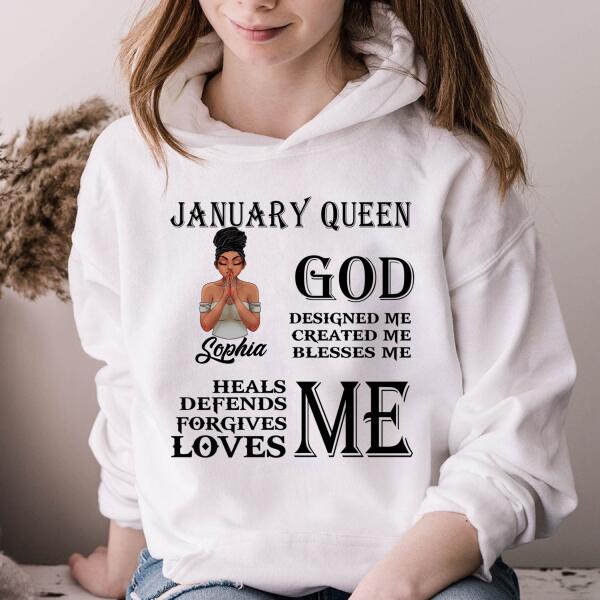 January Birthday Shirt, Custom Birthday Shirt, Queens Born In January, January Birthday Gifts, January Birthday Gifts