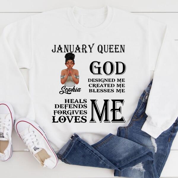 January Birthday Shirt, Custom Birthday Shirt, Queens Born In January, January Birthday Gifts, January Birthday Gifts