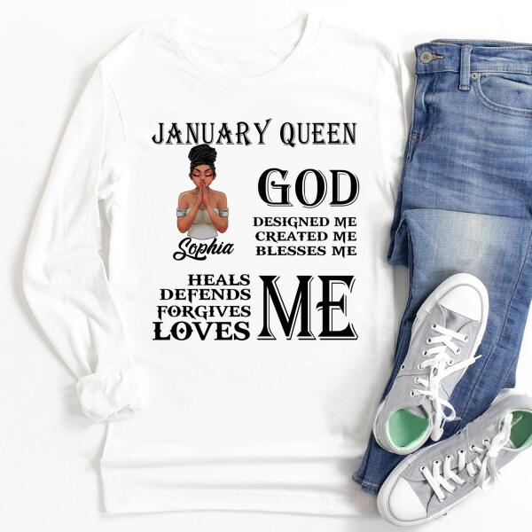 January Birthday Shirt, Custom Birthday Shirt, Queens Born In January, January Birthday Gifts, January Birthday Gifts
