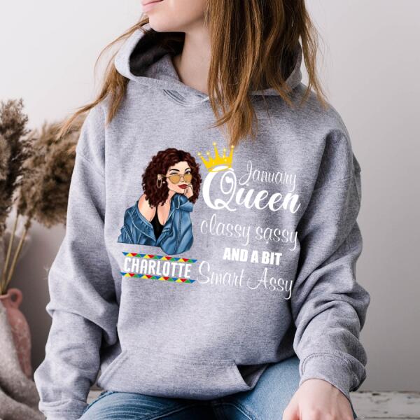 January Birthday Shirt, Custom Birthday Shirt, Queens Born In January, January Birthday Gifts, January Birthday Gifts