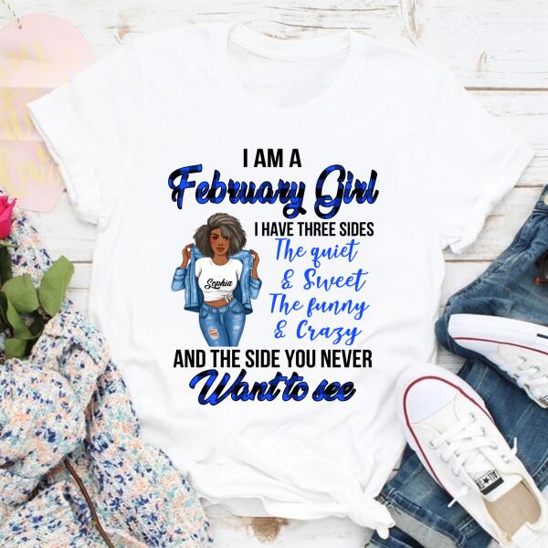 February Birthday Shirt, Custom Birthday Shirt, Queens Born In February, February Birthday Gifts, February Birthday Gifts