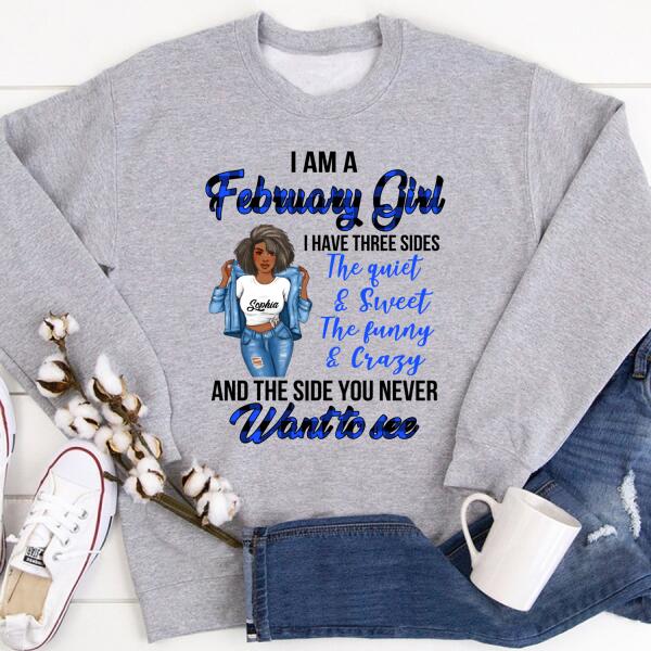 February Birthday Shirt, Custom Birthday Shirt, Queens Born In February, February Birthday Gifts, February Birthday Gifts