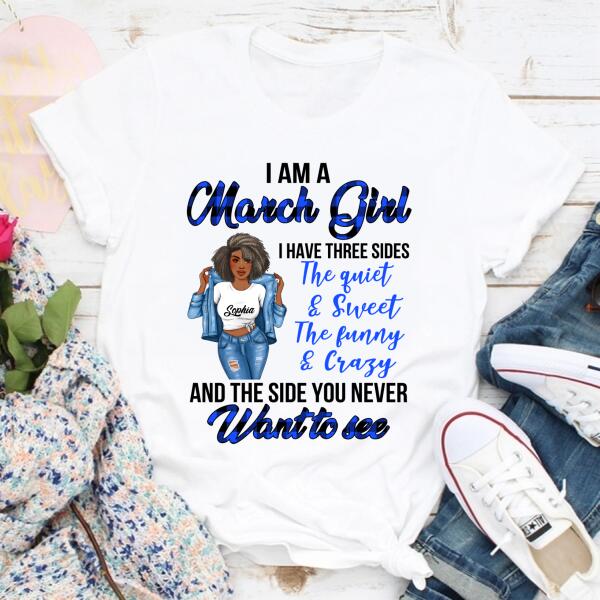 March Birthday Shirt, Custom Birthday Shirt, Queens Born In March, March Birthday Gifts, March Birthday Gifts