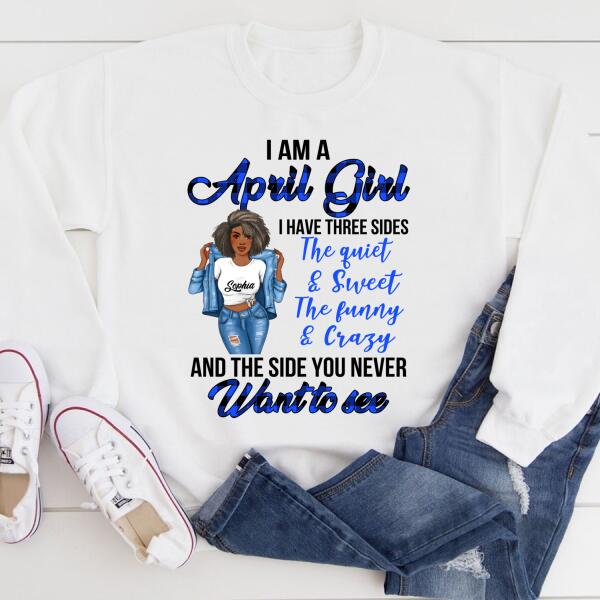 April Birthday Shirt, Custom Birthday Shirt, Queens Born In April, April Birthday Gifts, April Birthday Gifts