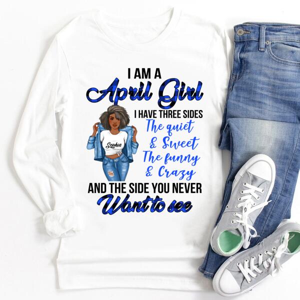 April Birthday Shirt, Custom Birthday Shirt, Queens Born In April, April Birthday Gifts, April Birthday Gifts