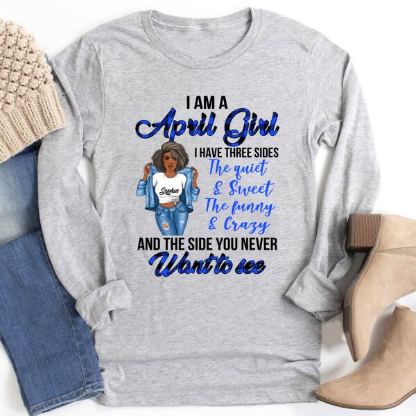 April Birthday Shirt, Custom Birthday Shirt, Queens Born In April, April Birthday Gifts, April Birthday Gifts