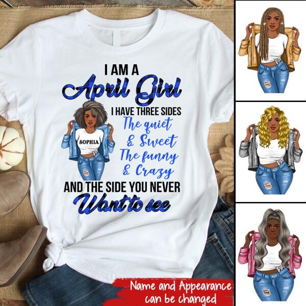 April Birthday Shirt, Custom Birthday Shirt, Queens Born In April, April Birthday Gifts, April Birthday Gifts