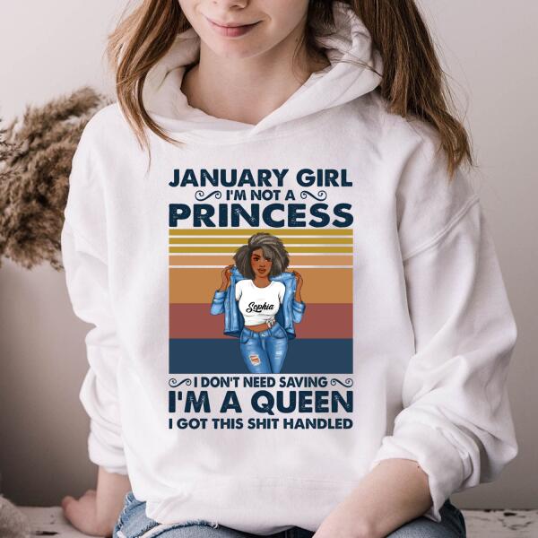 January Birthday Shirt, Custom Birthday Shirt, Queens Born In  January,  January Birthday Gifts,  January Birthday Gifts