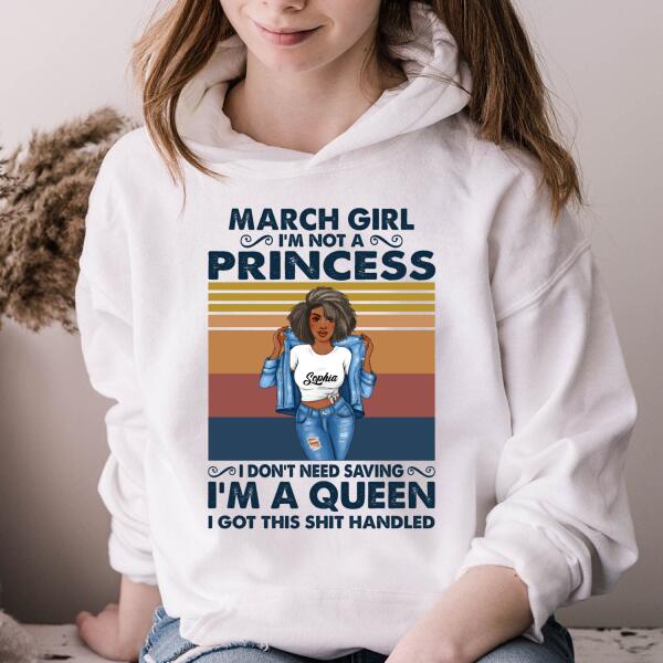 March Birthday Shirt, Custom Birthday Shirt, Queens Born In  March, March Birthday Gifts,  March Birthday Gifts