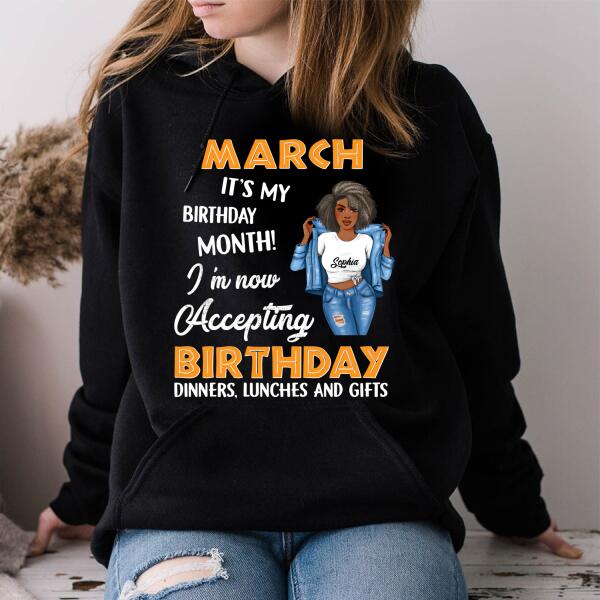 March Birthday Shirt, Custom Birthday Shirt, Queens Born In March, March Birthday Gifts, March Birthday Gifts