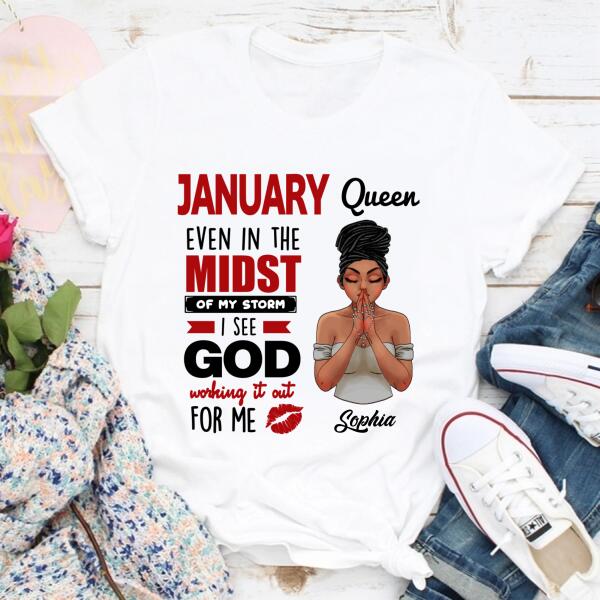 January Birthday Shirt, Custom Birthday Shirt, Queens Born In January, January Birthday Gifts, January Birthday Gifts