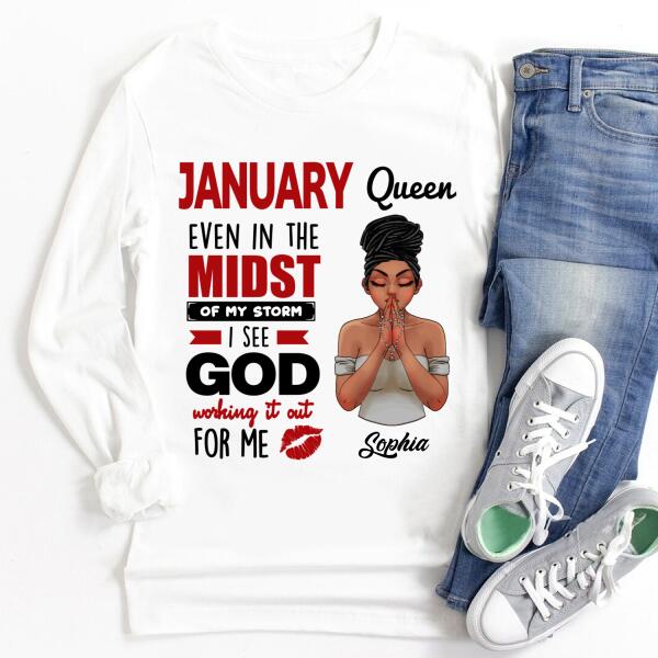 January Birthday Shirt, Custom Birthday Shirt, Queens Born In January, January Birthday Gifts, January Birthday Gifts