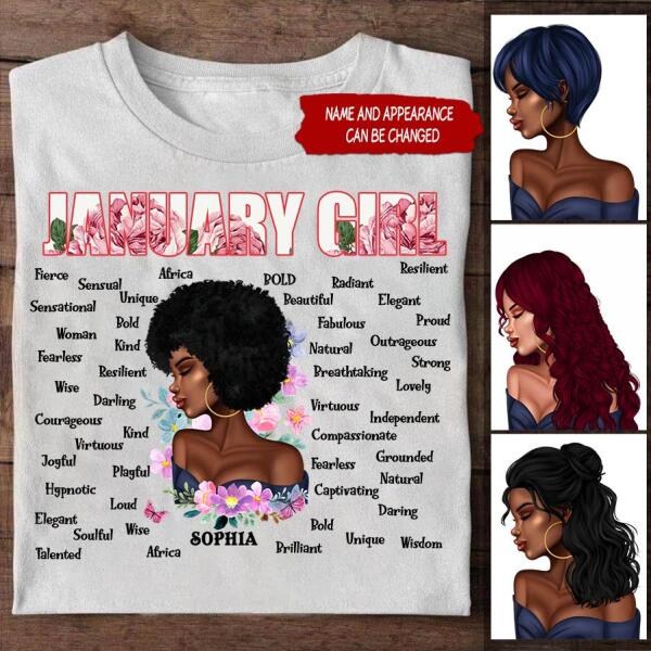 January Birthday Shirt, Custom Birthday Shirt, Queens Born In January, January Birthday Gifts, January Birthday Gifts