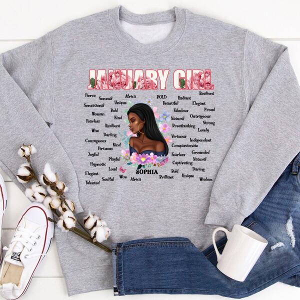 January Birthday Shirt, Custom Birthday Shirt, Queens Born In January, January Birthday Gifts, January Birthday Gifts