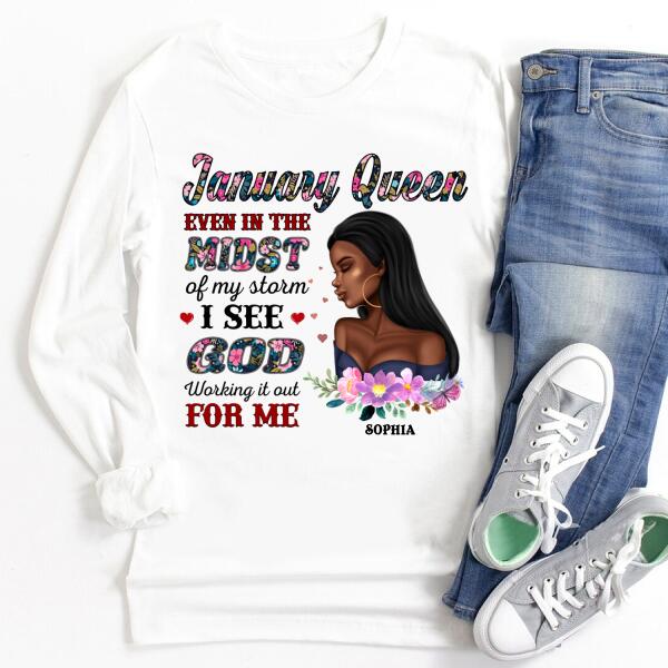 January Birthday Shirt, Custom Birthday Shirt, Queens Born In January, January Birthday Gifts, January Birthday Gifts