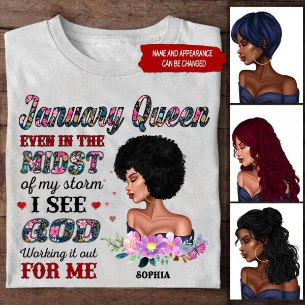 January Birthday Shirt, Custom Birthday Shirt, Queens Born In January, January Birthday Gifts, January Birthday Gifts