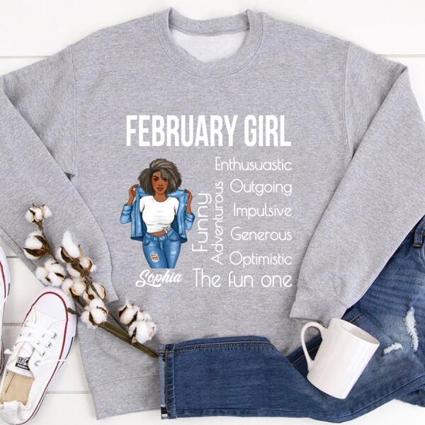 February Birthday Shirt, Custom Birthday Shirt, Queens Born In February, February Birthday Gifts, February Birthday Gifts