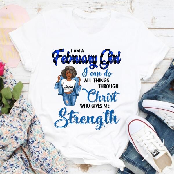 February Birthday Shirt, Custom Birthday Shirt, Queens Born In February, February Birthday Gifts, February Birthday Gifts