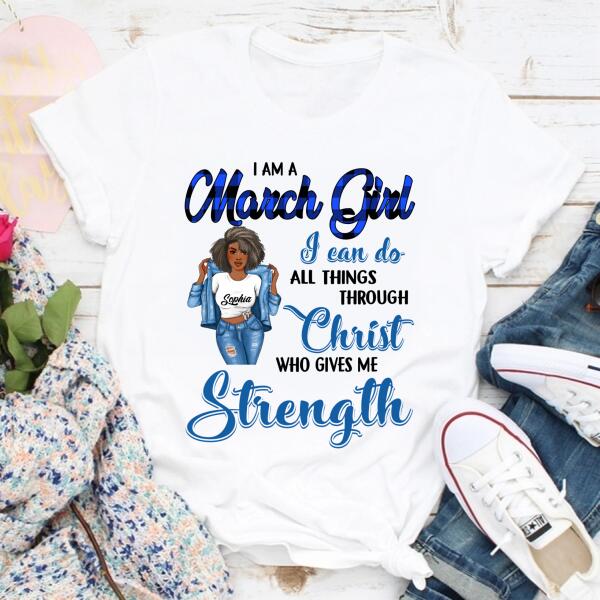 March Birthday Shirt, Custom Birthday Shirt, Queens Born In March, March Birthday Gifts, March Birthday Gifts