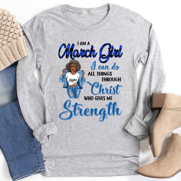 March Birthday Shirt, Custom Birthday Shirt, Queens Born In March, March Birthday Gifts, March Birthday Gifts