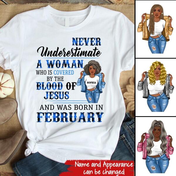 February Birthday Shirt, Custom Birthday Shirt, Queens Born In February, February Birthday Gifts, February Birthday Gifts