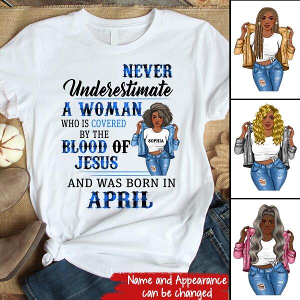 April Birthday Shirt, Custom Birthday Shirt, Queens Born In April, April Birthday Gifts, April Birthday Gifts