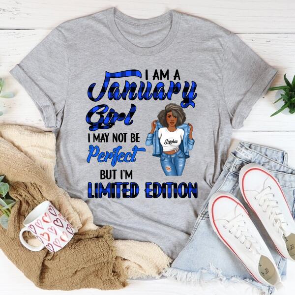 January Birthday Shirt, Custom Birthday Shirt, Queens Born In January, January Birthday Gifts, January Birthday Gifts