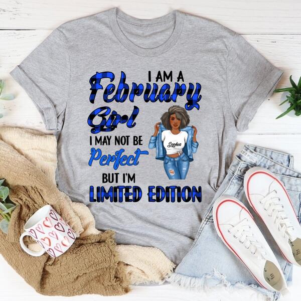 February Birthday Shirt, Custom Birthday Shirt, Queens Born In February, February Birthday Gifts, February Birthday Gifts