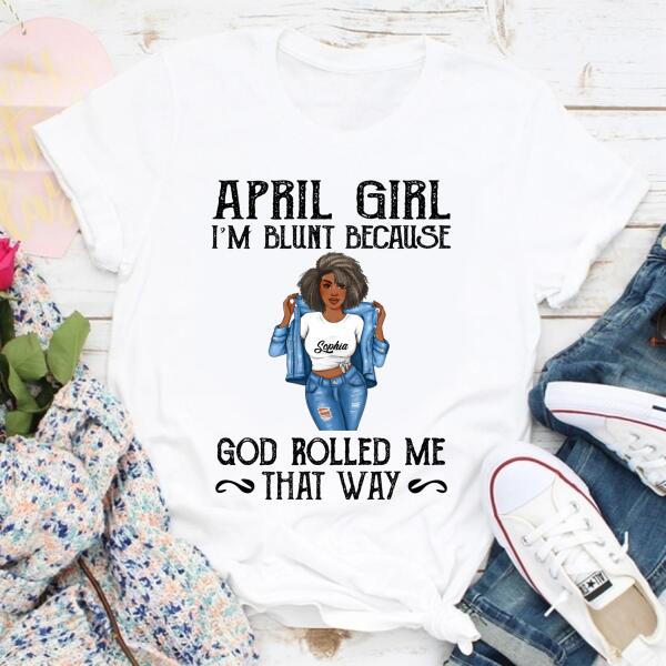 April Birthday Shirt, Custom Birthday Shirt, Queens Born In April, April Birthday Gifts, April Birthday Gifts
