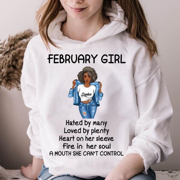 February Birthday Shirt, Custom Birthday Shirt, Queens Born In February, February Birthday Gifts, February Birthday Gifts