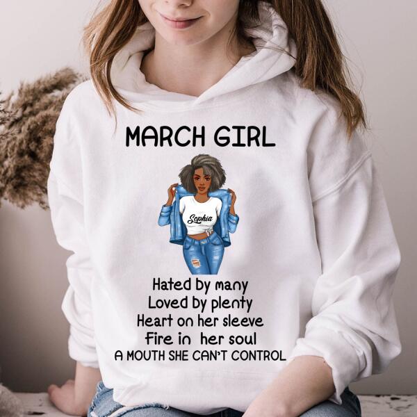 March Birthday Shirt, Custom Birthday Shirt, Queens Born In March, March Birthday Gifts, March Birthday Gifts