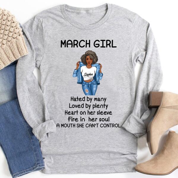 March Birthday Shirt, Custom Birthday Shirt, Queens Born In March, March Birthday Gifts, March Birthday Gifts