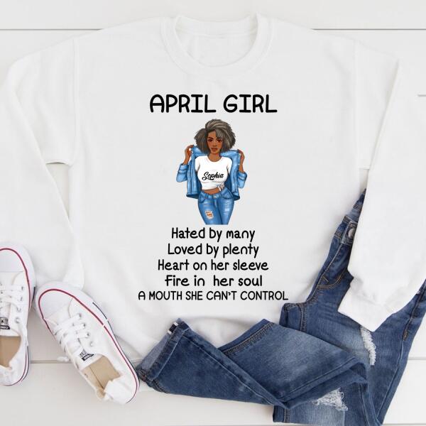 April Birthday Shirt, Custom Birthday Shirt, Queens Born In April, April Birthday Gifts, April Birthday Gifts