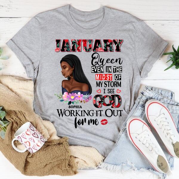 January Birthday Shirt, Custom Birthday Shirt, Queens Born In January, January Birthday Shirts For Woman, January Birthday Gifts