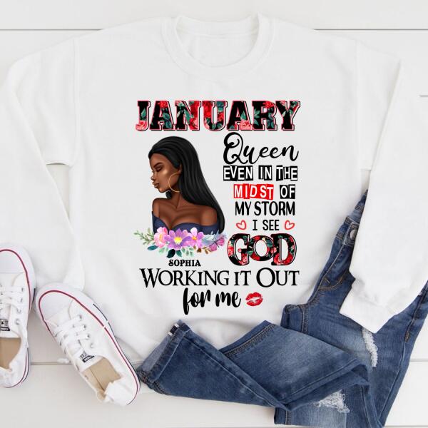 January Birthday Shirt, Custom Birthday Shirt, Queens Born In January, January Birthday Shirts For Woman, January Birthday Gifts