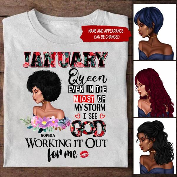 January Birthday Shirt, Custom Birthday Shirt, Queens Born In January, January Birthday Shirts For Woman, January Birthday Gifts