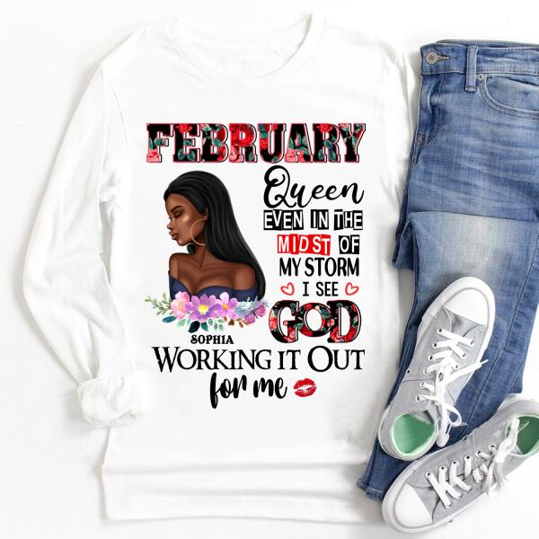 February Birthday Shirt, Custom Birthday Shirt, Queens Born In February, February Birthday Shirts For Woman, February Birthday Gifts