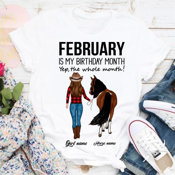 February Birthday Shirt, Custom Birthday Shirt, Queens Born In February, February Birthday Shirts For Woman, February Birthday Gifts