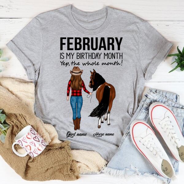 February Birthday Shirt, Custom Birthday Shirt, Queens Born In February, February Birthday Shirts For Woman, February Birthday Gifts