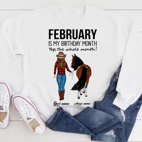 February Birthday Shirt, Custom Birthday Shirt, Queens Born In February, February Birthday Shirts For Woman, February Birthday Gifts