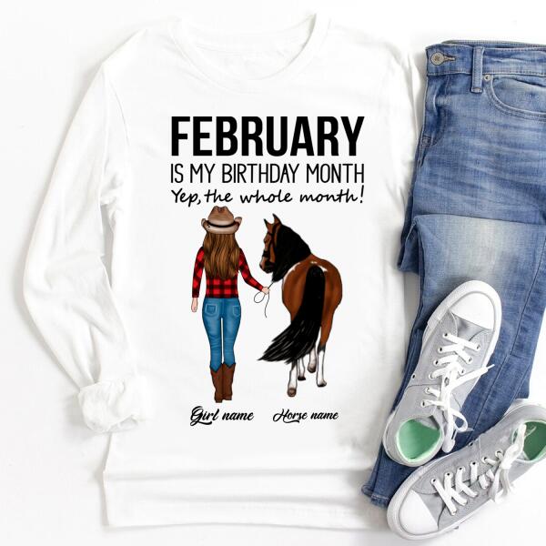 February Birthday Shirt, Custom Birthday Shirt, Queens Born In February, February Birthday Shirts For Woman, February Birthday Gifts