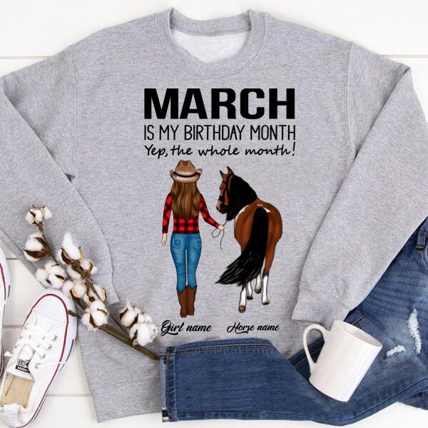 March Birthday Shirt, Custom Birthday Shirt, Queens Born In March, March Birthday Shirts For Woman, March Birthday Gifts